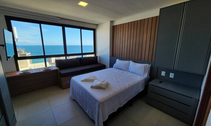 Barra Apartamento | Studio Barra Salvador - Breathtaking ocean view in Barra Salvador Bahia.