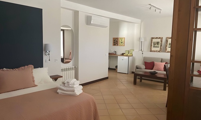 Consuegra Apartamento | Estudio 'Biblioteca' con terraza compartida, Wi-Fi y aire acondicionado