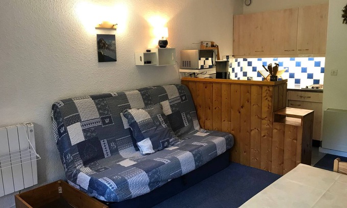 Correncon-en-Vercors Apartamento | Estudio cabina al pie de las pistas en Corrençon-en-Vercors, balcón, ascensor