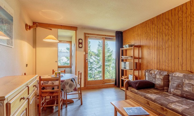 Bellentre Apartamento | Estudio cabina para 3 con terraza, cerca de pistas, admite mascotas