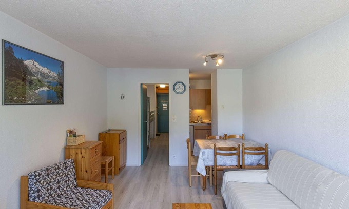 La Mongie Apartamento | Estudio cabina para 5 personas con balcón en La Mongie - Se admiten mascotas