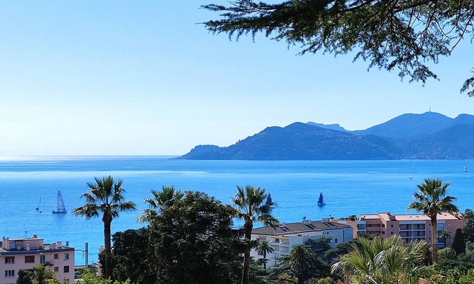 La Croix des Gardes Apartamento | Estudio + cabaña, vista al mar, tranquilo, cerca de la playa y del Palais des Festivals