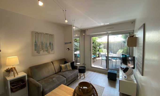 Le Moulleau Apartamento | Cabina de estudio con hermosa terraza cerca de la playa