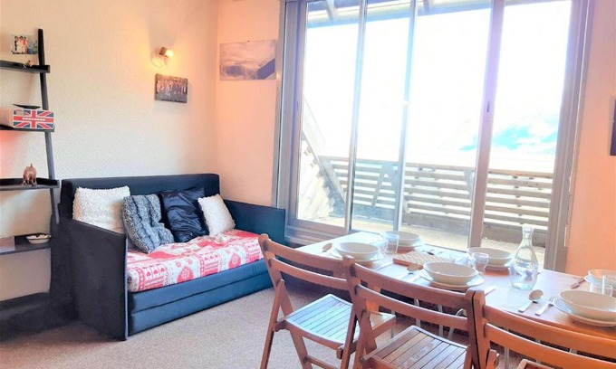 Piau Engaly Apartamento | Studio Cabine 6 Pers. Avec Ascenseur et Casier à Ski - Piau-Engaly - FR-1-457-313