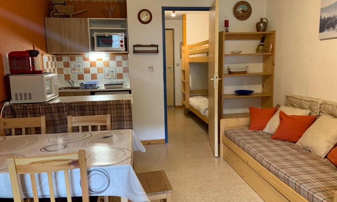 Morzine Apartamento | Studio cabine près navette, balcon exposé sud - FR-1-679-6