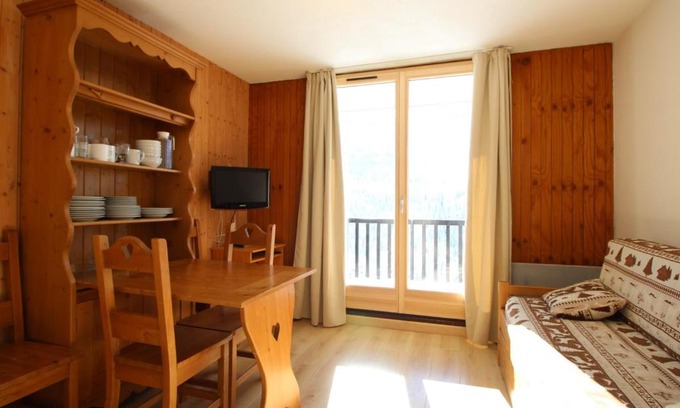 Flaine Apartamento | Studio cabine rénové, 4 couchages, à 400m des pistes - Flaine Forêt - FR-1-687-1