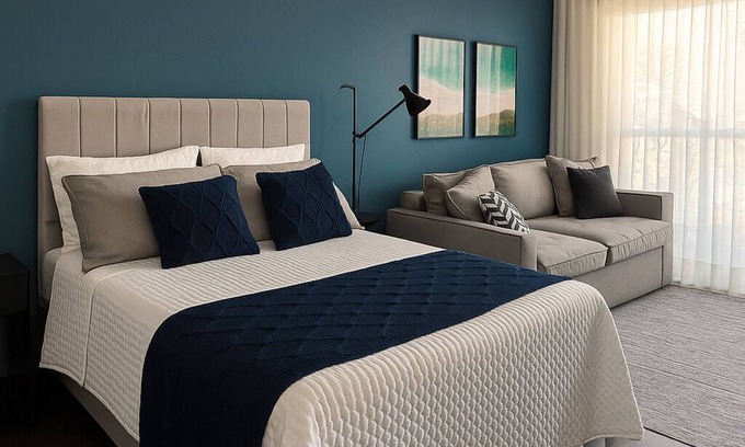 Brooklin Paulista Apartamento | Studio - Campo Belo with Metro in Front and Rooftop with Sunset.