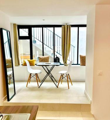 Beaux Arts-Boutonnet Apartamento | Studio climatisé, traversant avec verrière