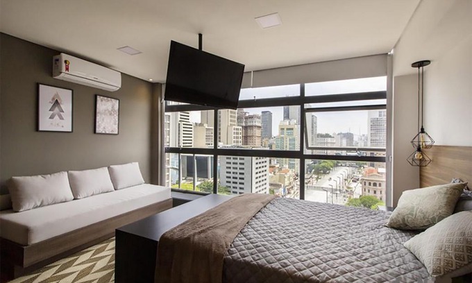 Central Zone Apartamento | Studio com vista para o Vale do Anhangabaú - Mirante do Vale