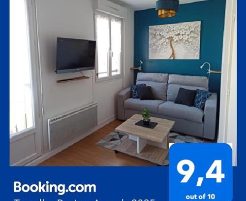 Meaux Apartamento | Studio cosy, Meaux centre, Disney-Paris, proche gare et activités