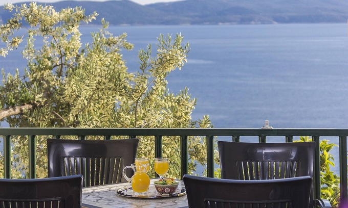 Brela Apartamento | Apartamento-estudio con balcón y vista al mar Brela, Makarska (AS-11687-b)