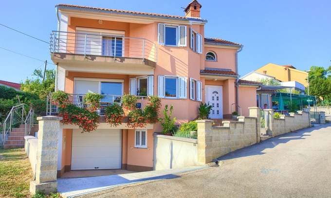 Vantacici Apartamento | Apartamento-estudio con una terraza Vantacici, Krk (AS-20439-a)