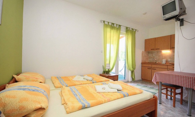 Trsteno Apartamento | Apartamento-estudio con terraza y vista al mar Trsteno, Dubrovnik (AS-9107-a)