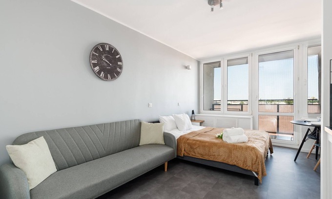 Grunwald Apartamento | Studio Głogowska | 3 guests | Balcony | Poznań