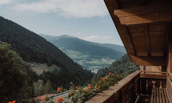 Racines Apartamento | Estudio 'Gogererhof App Maria' con vistas a la montaña, balcón y Wi-Fi