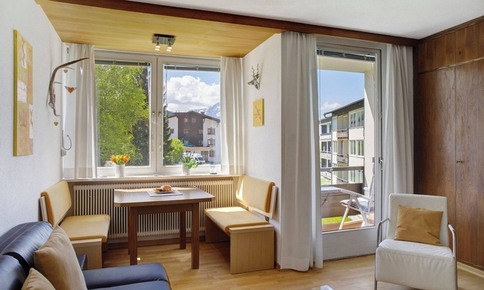Seefeld in Tirol Apartamento | Estudio 'Harmony' con vistas a la montaña, jardín compartido y Wi-Fi