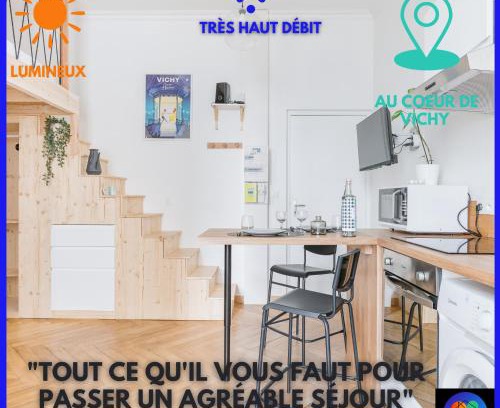 Cœur de Ville Apartamento | Studio hypercentre lumineux wifi Villa Marie Celine