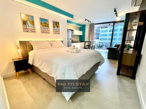 Leblon Apartamento | Studio Leblon - Moderno con piscina y gimnasio.