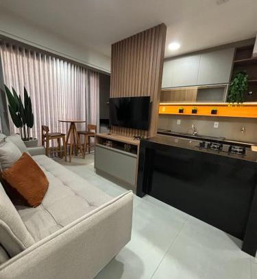 Saraiva Apartamento | Studio Live 1 Moderno e Aconchegante