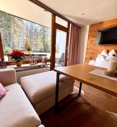 Sankt Martin bei Lofer Apartamento | Studio Lofer mit Garten und Schwimmbad