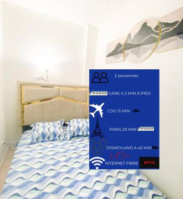 Arnouville Apartamento | Studio près de Paris Aeroport CDG 2 minutes de la gare