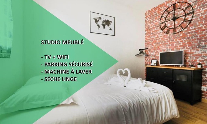Chambray-les-Tours Apartamento | Studio proche Tours avec wifi