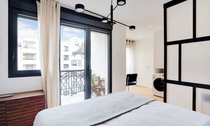 Levallois-Perret Apartamento | Studio Sleek & Refined - Levallois-perret