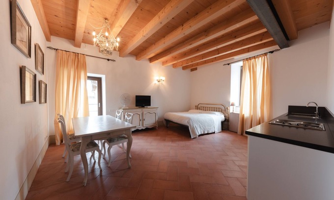 Affi Apartamento | Estudio-Superior-Baño con ducha-Vista al campo-Monolocale