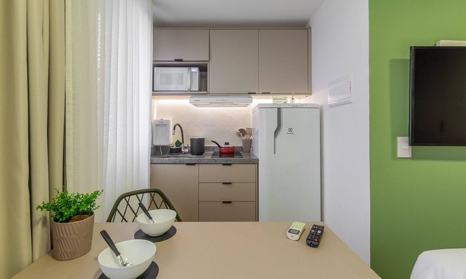 Prado Velho Condominio | Studio versátil 1 cama casal