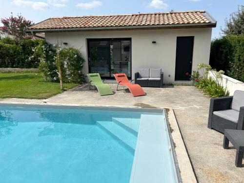 Bordeaux Apartamento | Studio vue piscine au calme près des vignes