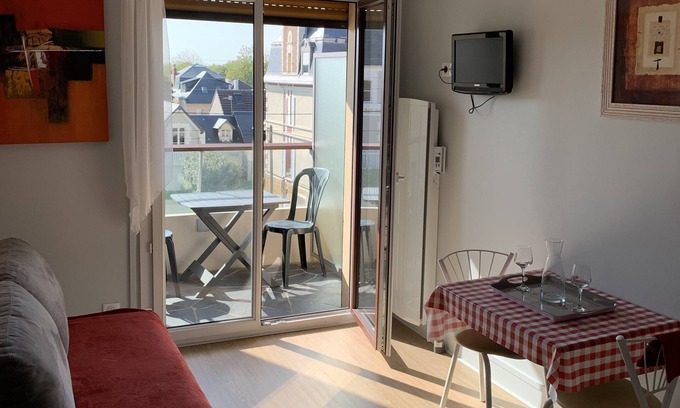 Cabourg Apartamento | Estudio frente al mar Cabourg, con vistas al jardín
