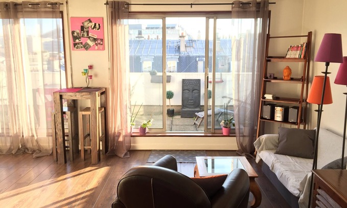 Quartier Saint-Georges Apartamento | Estudio con terraza / Haussmann distrito - Opera