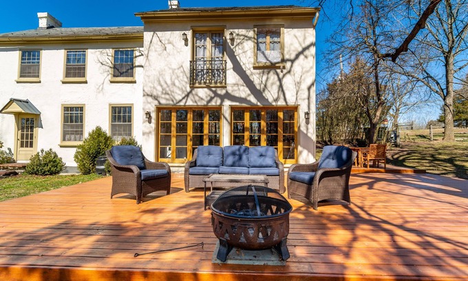 Ottsville Casa | Stunning 1850s Stone Farmhouse Retreat in Bucks County
