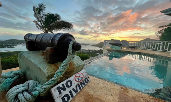 Falmouth Harbour Casa | Stunning 300 degree views overlooking English & Falmouth Harbour, Antigua!