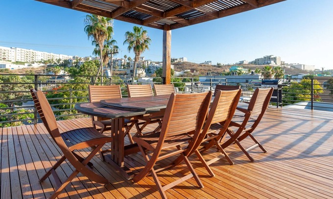 Downtown San Jose del Cabo Casa | Stunning 3BR - Rooftop Oasis Near Downtown SJDC