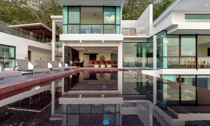 Cherngtalay Villa | Impresionante villa de 7 dormitorios con piscina, impresionantes vistas al mar
