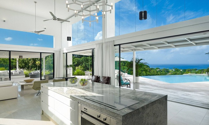 Weston Villa | Impresionante Villa Barbados con piscina infinita y vistas al mar