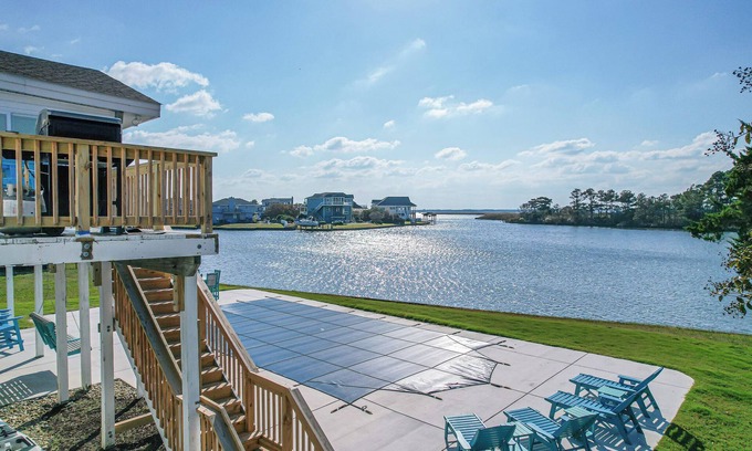 Sandbridge Casa | Stunning Bayfront Home, Pool, 5 Bed/3 Ba, Pets ok & Golf Cart