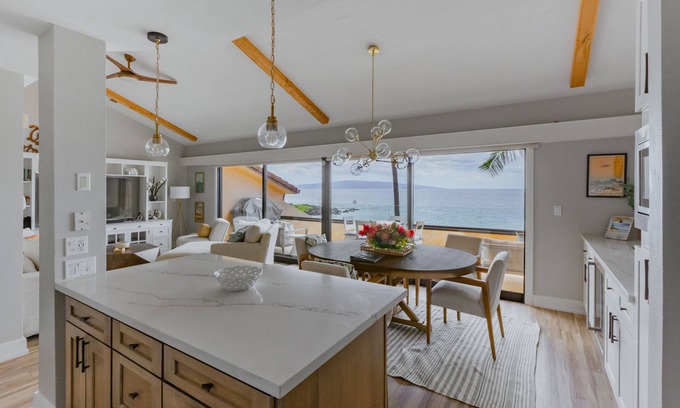 Wailea Condominio | Precioso condominio frente al mar de lujo de 2 habitaciones y 2 baños en Maui; Recientemente remodelado; Reformado