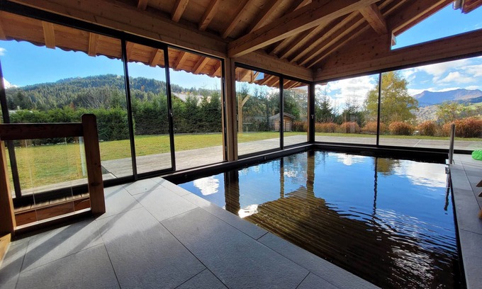 Les Gets Chalet De Esquí | Chalet impresionante con piscina y hammam a 50m de las pistas