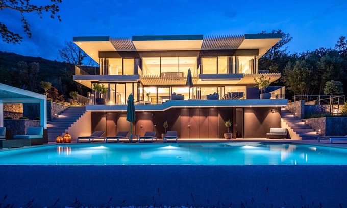 Medveja Villa | Stunning Kvarner Villa | 5 Bedrooms | Villa Aura Caesar | Stunning Sea Views & Private Pool | Opatija