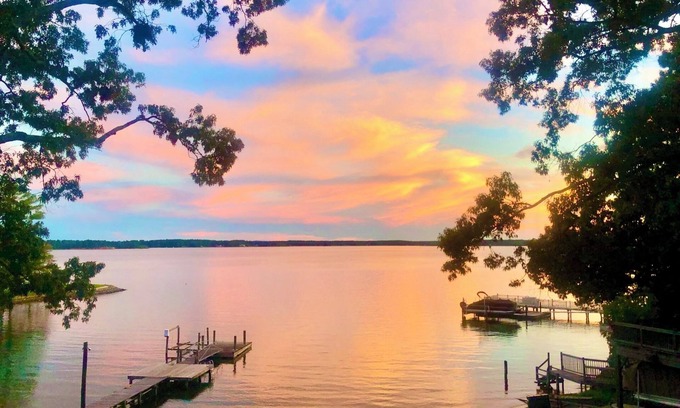 Chapin Casa | Stunning Lakefront Home with boat ramp, private dock, and panoramic views