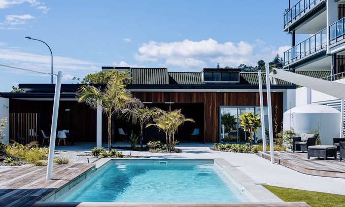 Tahunanui Apartamento | Stunning penthouse apartment in the Oceanview Apartments complex in Tahunanui