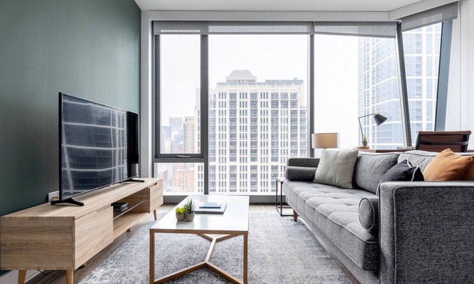 South Loop Apartamento | Stunning South Loop 1BR w/ Pool + Gym near Michigan Avenue by Blueground