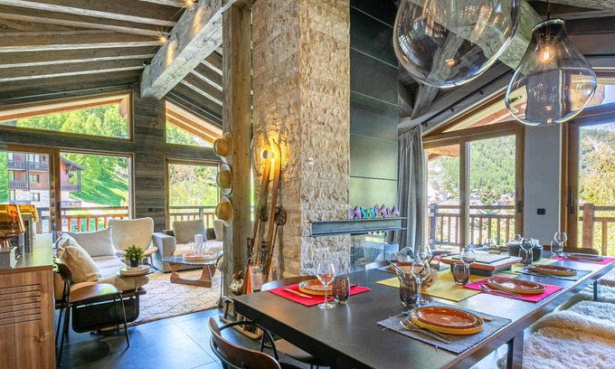 Val-d'Isere Apartamento | Apartamento de lujo con vistas panorámicas y acceso directo a pistas