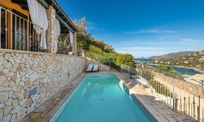 Torre delle Stelle Villa | Impresionante Villa Giglio con vistas al mar, vistas a la montaña