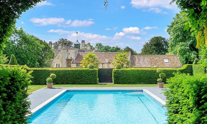 Tormarton Casa | Estupenda casa de vacaciones para 16 personas con piscina, WIFI