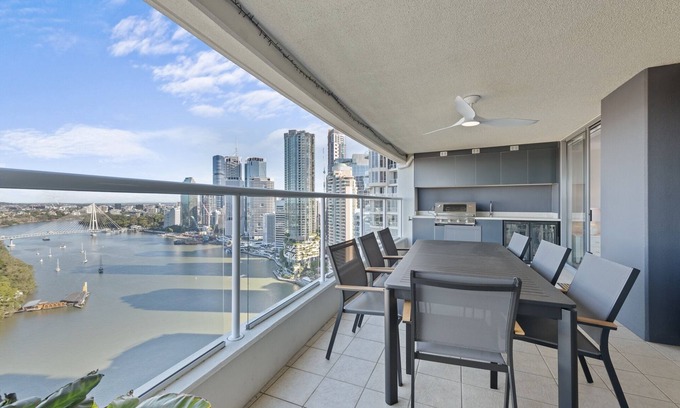 Brisbane Central Business District Apartamento | Stylish Brisbane City Stay with BBQ, Pool & Gym