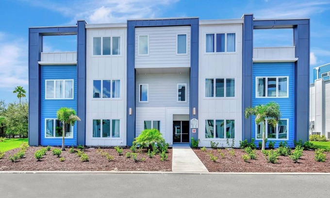 Reunion Hotel | Spacious Modern Condo with Pool Table, Rooftop Terrace and Large Loft. Reunion Resort Water Park Access near Disney at Spectrum Resort Orlando by Rentyl - B32 #236