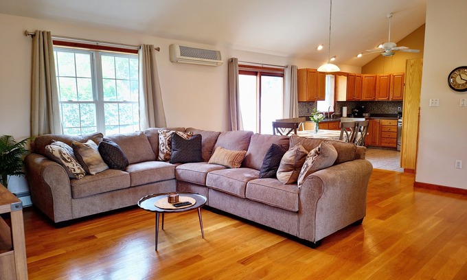 Scranton Casa | Stylish Getaway: Owners Suite, Game Room, Mountain Views, Close to Attractions